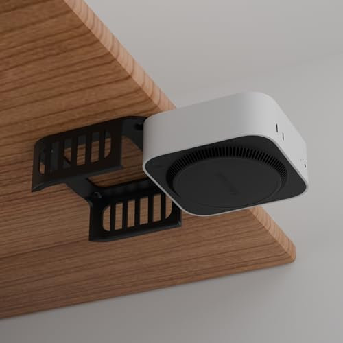 MiniMountX VESA 100x100 Halterung für Mac Mini M4 2024 | 2-in-1 Unter-Tisch Montage & Monitor VESA Befestigung | 3D-gedruckte robuste Halterung| Ideale Platzsparende Lösung für Homeoffice Zubehör