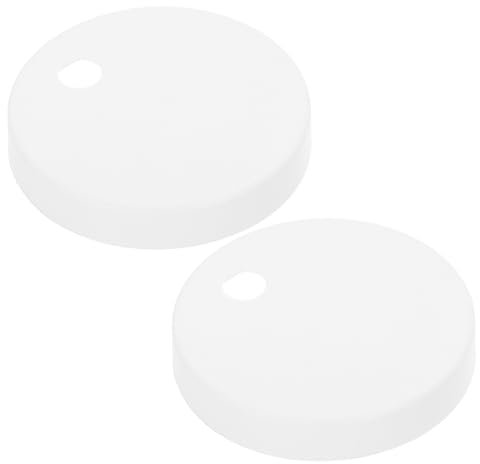 Hemobllo White Plastic Toilet Bolt Caps 55mm PVC Decorative Screw Covers for Toilet Bowl Lid Installation Accessories Repair Parts