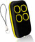 Telecomando Cancello Universali, Rolling Code e Codice Fisso 280-868 MHz, 4 in 1 multifrequenza, telecomando cancello compatibile con più di 90 marche, telecomando universale 433MHz (Giallo)