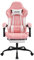 SUKIDA Gaming Stuhl Computerstuhl Ergonomischer Gaming Chair mit Fußstütze Bürostuhl Ergonomischer Computerstuhl mit Lendenwirbelstütze Pinkwhite