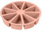 Nuyhgtr Stampo in silicone per porzioni di torte, stampo per 9 porzioni, stampo in silicone antiaderente, teglia da forno a rilascio facile, multiuso per pizza, focaccine, gelatina, mousse, casa,