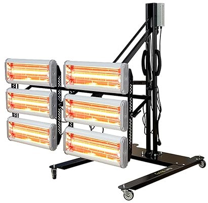 YSXXIAN Ferninfrarot-Strahlungsheizung 7200W Infrarot-Farbtrocknerlampe Farbhärtungslampe Kurzwellige Ir-Lampe zum Trocknen von Farbe