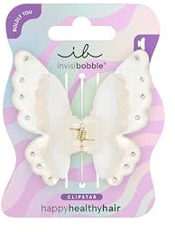 invisibobble Clipstar M Fairy Fierce (1 unidad) – Pinza para el pelo para mujer con diseño de mariposa – Pinza de pelo brillante con mariposa – Para cabello fino y grueso – Pieza mágica para cualquier