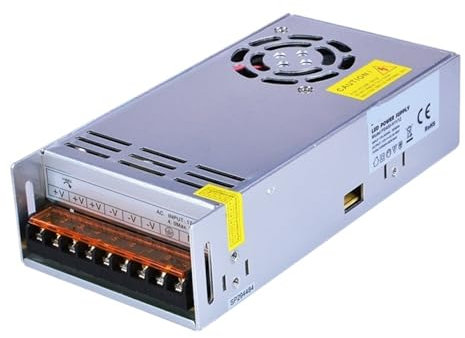 400w 12v LED Power Supply 30a 360w Constant Voltage Switching Driver 110v 220v ac-dc Light Transformer Single Output(90-135V AC,12V DC_400W_WITH NO)