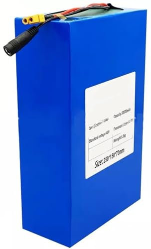 Batterie Lithium 48V 50Ah 13S8P Avec Chargeur 54,6V 2A Pour Fauteuil Roulant Électrique Moulinet de Pêche Bateau Tondeuse À Gazon Vélo Électrique 250 W ~ 1000 W SM,EU
