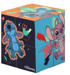 Fidget Fun Stitch Infinity Cube Diorama, Würfel, Puzzle, 6 cm, offizielles Lizenzprodukt