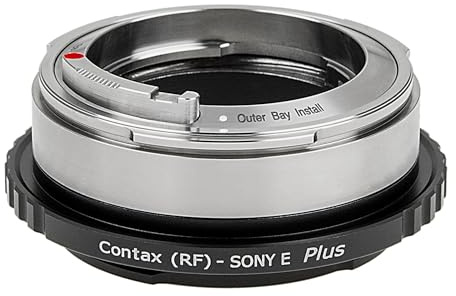 Plus Objektivadapter für Sony E Mount Kameras mit Contax RF (internem & externem Bajonett) Objektiven von Fotodiox