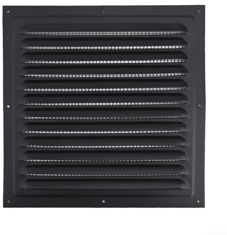 Rejilla de ventilación de aluminio, rejillas de ventilación para salida de aire, I-deal para techo de cocina y baño, dimensiones 300 x 300 cm, 350 x 350 cm, 400 x 400 cm