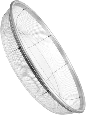 BESTonZON Tamis De Jardin en Métal 43 Cm Mesh 2,5 Mm pour Jardinage Et Filtrage du Sol, Outil Manuel Multi-usages pour Filtrer Gravier, Terre Et Sable, Léger Et Portable