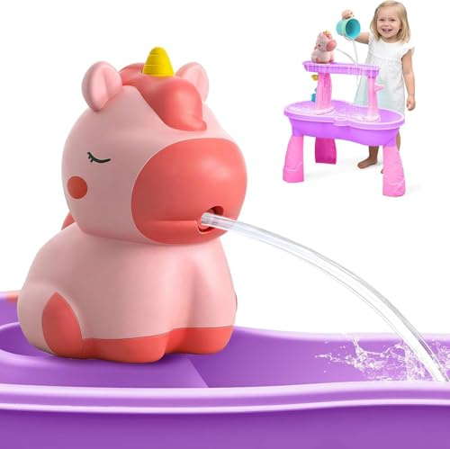 weirtoya Water Table Pump for Toddlers, 2026 Battery Powered Pump for Water Table Cordless Work Splash Toys Kids Toddler Summer Outddor