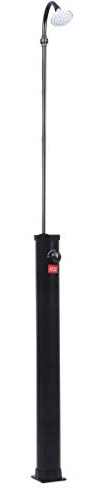 Mokuyary Solar-Gartendusche, schwarz, 215 cm, 8 l, Gartendusche für Camping, Garten, Pool, Außenbereich
