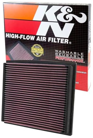 K&N 33-2125 Motorluftfilter: Hochleistung, Prämie, Abwaschbar, Ersatzfilter,Erhöhte Leistung, 1994-2009 (A4, A6, RS4, S4, S6, Allroad I, Allroad Quattro, Passat, Superb)