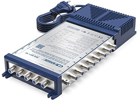 Spaun SMS 9807+ NF - Kompakt-Multischalter - für 8 Teilnehmer und 2 Satelliten - Qualität Made in Germany - Multiswitch, Matrix