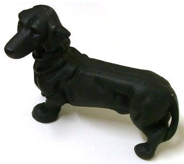 GSM Cast Iron Dachshund Doorstop by