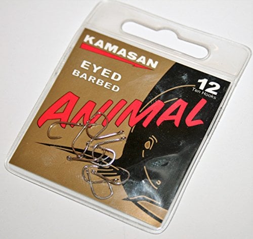 KAMASAN ANIMAL EYED BARBED HOOKS (12)