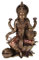Veronese Ganesha Statue auf Lotusthron – bronzierte Darstellung der hinduistischen Gottheit