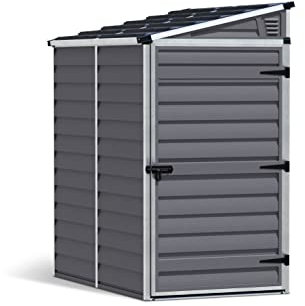 Palram - Canopia Skylight 4' x 6' Lean-to Shed - Gray