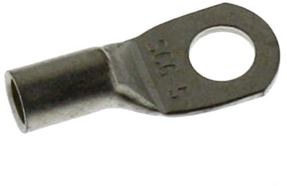 Lumonic 10x Rohrkabelschuh 6mm² M5 I Quetschkabelschuh 6mm2 blank SC6-5 Ringkabelschuhe 6mm², Kabelschuhe 6mm² I Ringkabelschuh, Kabelringschuhe