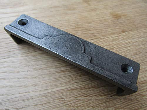 Cast Iron RIM LOCK KE Victorian latch lock half moon plain (Striker Plate)