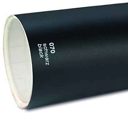 Unbekannt 11€/m² Oracal Plotterfolie 751c 070M Schwarz Matt 63 cm Breite gegossene Plotter Möbel-Folie selbstklebend High Performance cast