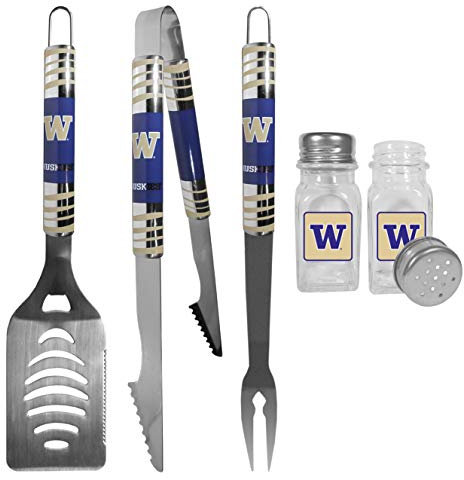 Siskiyou NCAA Unisex 3-teiliges Grill-Set und Salz- und Pfefferstreuer, Unisex, Sports, Stahl, Einheitsgröße