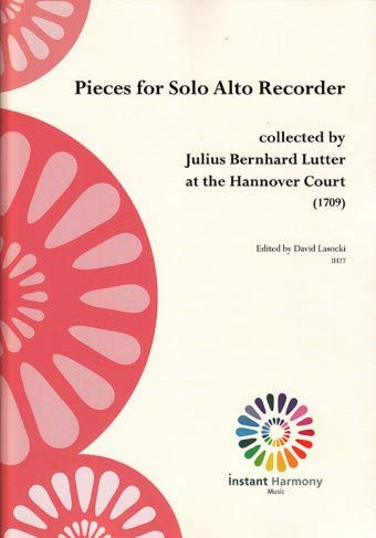 Pieces for Solo Alto Recorder | Stücke für Altblockflöte solo (Spielpartitur)