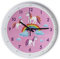Coslife Wanduhr Kinder Einhorn -Für Mädchen Und Jungen - Bunte Lernuhr Für Kinder-Schule, Schlafzimmer,Klassenzimmer(Pink)