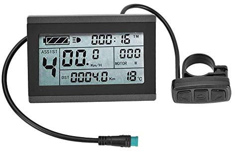 MAGT Kt Lcd Display Kt Lcd3 Bicycle Display Meter, KT-LCD3 Plastic Electric LCD Display Meter with Waterproof Connector for Bicycle Modification