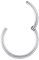 PROSTEEL 1mm/18 gauge Segmentring Septum Daith Conch Helix Rook Piercing 316L Chirurgenstahl Nasenring Nasenschmuck Universal Piercing Nase Ohr Schmuck Accessoire - 9mm silberfarben