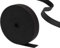 Thick Black Elastic Bands for Sewing DENSCO Waistband 25mm 10 Meters 1 inch Wide Roll of Elastic, Dressmaking, Headbands, Trouser, Wig Band and DIY Craft (BLACK-25MM-10M)