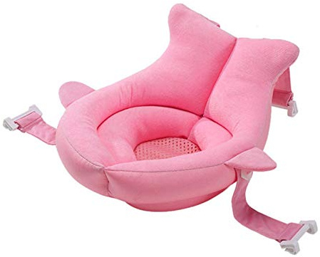 Baby Badewanne Pad für Neugeborene, Anti-Rutsch-Kissen Sitz, Schwimmendes Weiches Badekissen 0-12 Monate, Schnelltrocknendes Gewebe