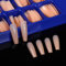100pcs ballerine faux ongles conseils pleine couverture ongles conseils bricolage acrylique nail art 10 tailles ensemble complet pour nail art, fournitures de salon de manucure （couleur chair （