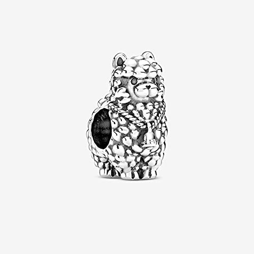 YYFHHK Charm Charms 925 Sterling Silber Flauschige Lama Charms Beads Fit Armband DIY Feiner Schmuck Für Frauen Geschenk