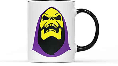SmartyPants - Skeletor Mug- Perfect Christmas Birthday Present Idea He-Man Ceramic Handle Idea Heavy Duty Handle Coated Dishwasher/Microwave Safe Sublimation Ceramic (Black Prime)