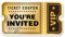 Film-VIP-Party-Einladungen mit Umschlägen, Filmticket-Form, Geburtstag, Babyparty, Party-Einladungen, doppelseitig, 20 Stück