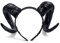 LEEMASING Halloween Gothic Teufel Stirnband Schafhorn Haarband Cosplay Zubehör für Party Dekoration Cosplay Kostüm Kopfbedeckung (Schwarz)