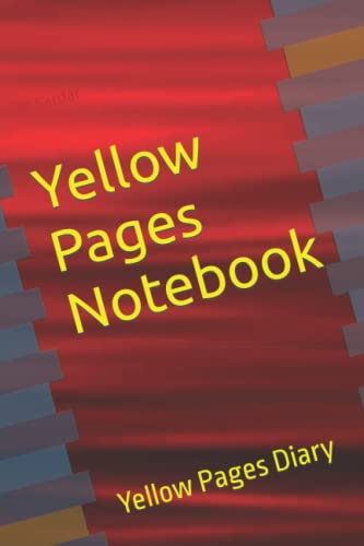 Yellow Pages Notebook: Yellow Pages Diary