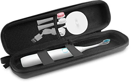 Gvolatee Reiseetui Zahnbürste Elektrische für Braun/Sonicare Electric Toothbrush mit Zubehör Aufbewahrung, Tragbare Hartschalen Reise-etui Schwarze