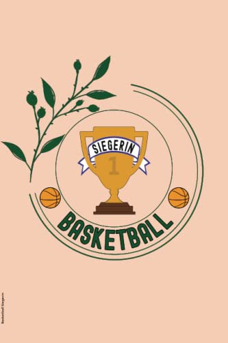 Basketball Siegerin: Schönes Notizbuch zum Gewinn der Meisterschaft für Basketball Spielerin und Mannschaft das Gewinner Geschenk zum Wettkampf und Spiel Sieg eine herzliche Gratulation zum Erfolg