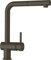 SCHOCK® Küchenarmatur Epos Bronze I braune Hochdruck Armatur mit ausziehbarer Schlauchbrause I 360° drehbar I Spültischarmatur mit Standard-Norm-Anschlüssen I modernes Design I Einhebelmischer
