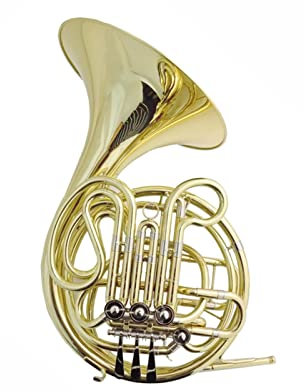 ALFAAL F/B Waldhorn Schallstück Mit Koffer 4 Ventile Waldhorn Musikinstrumente Lack Silber Althörner