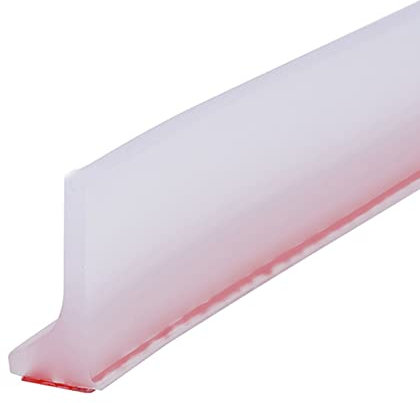 Schwallschutzleiste Dusche Selbstklebend, Biegsam Duschtürschwelle,Duschwasserstop,Zuschneidbar,Küche Bad Wasserbarriere Silikonstreifen Duschschwelle Für Nass- Und Trockentrennung (200cm-Transparent)