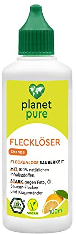 PLANET PURE Fleckenlöser Orange fleckenlose Sauberkeit 100% natürliche Inhaltsstoffe 100 ml