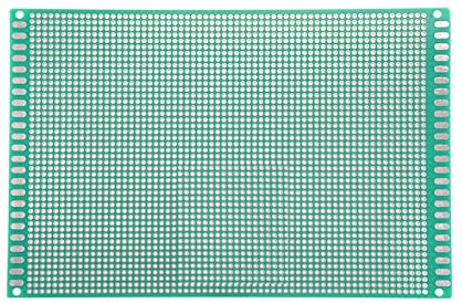 YOKIVE 10pz Singolo Lato Universale Stampato Circuito Schede, FR-4 PCB Stagnato Scheda, Buono per Fai da te Saldatura Elettronica Progetti (Verde, 120x180mm)