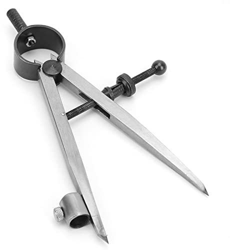 Wing Divider Line Location Scriber Drafting Compass Craft Rotating Tool for Leather Drawing Circles and Woodworking (100mm)