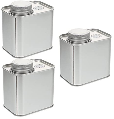 OUNONA 3pcs Airtight Storage Jar Coffee Bean Powder Sealed Tin Canisters Tea Storage Box for Loose Tea Bean Airtight Container for Leaves Coffee Canister Tin