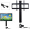Begoniape TV-Lift Deckenhalterung TV Bodenständer Höhenverstellbar TV-Halterung mit Fernbedienung Universal Fernseher Ständer für 26-57 TV 20mm/s Geräuscharm