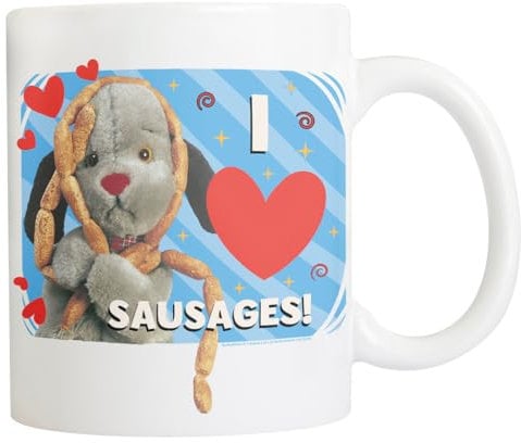 All+Every Sooty Sweep I Love Sausages 11oz Ceramic Mug