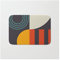 Eingangsteppich Bauhaus-Geometriequadrat Aus Der Mitte des Jahrhunderts, Bodenmatte Antibakterielle Teppich Rutschfester Fussmatte Für Hintertür Küche Haushalt 40X60Cm