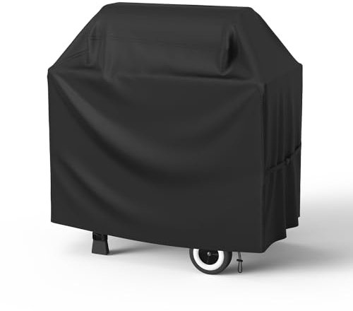 Farfy Housse Barbecue avec évent, Sangles à Boucle, 105x50x103cm Anti-UV, Imperméable, Coupe-Vent, Housse Plancha 600D Heavy Duty Oxford, Bache Barbecue Exterieur Résistante aux Déchirures